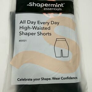 Shapermint Essentials High-Waisted Shaper Shorts - Black NWT